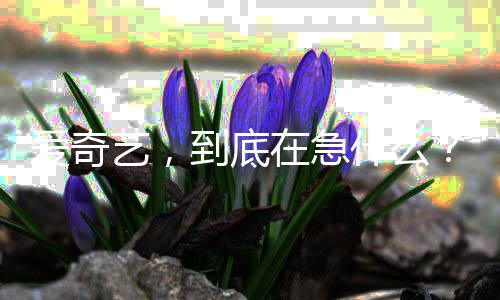 艺，到底爱奇什么在急